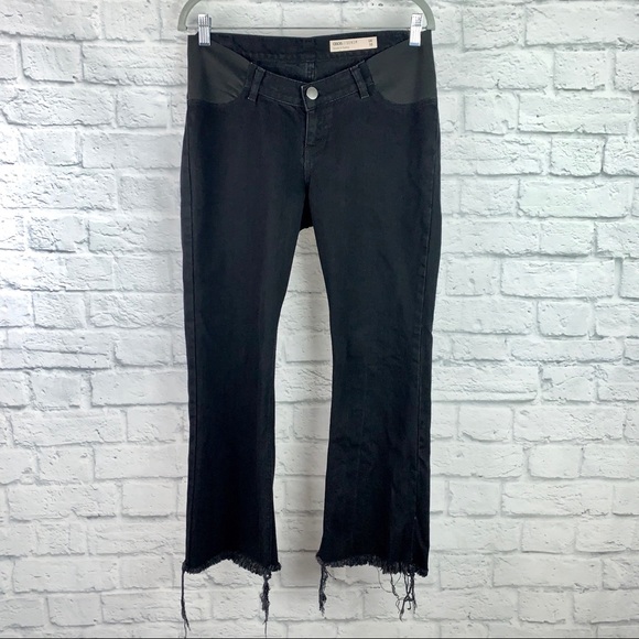 ASOS Denim - Asos Raw Hem Black Denim Maternity Jeans 6
